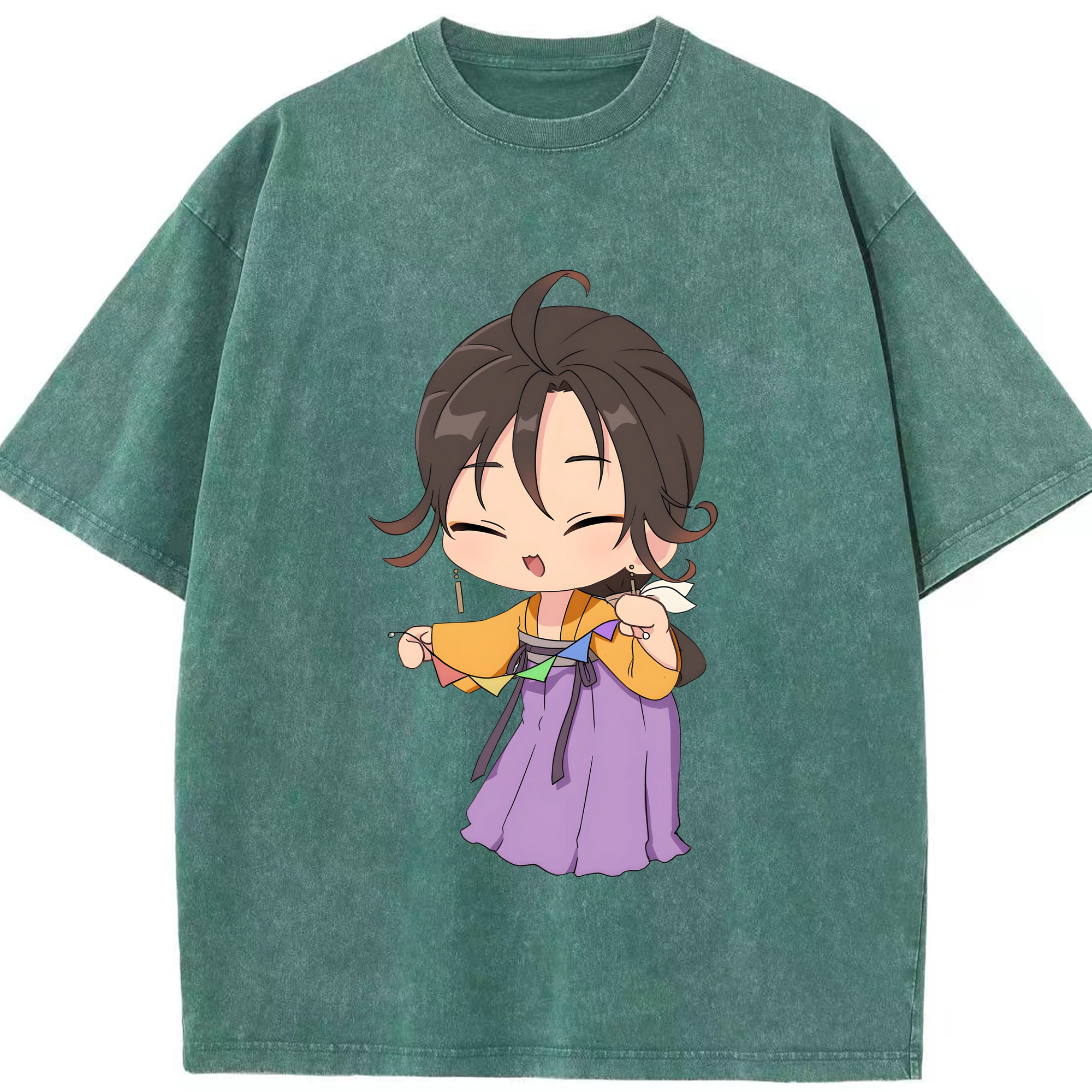 （画像用） 薬屋のひとりごと The Apothecary Diaries 綿100% ヴィンテージ風 半袖Tシャツ（フロントプリント）